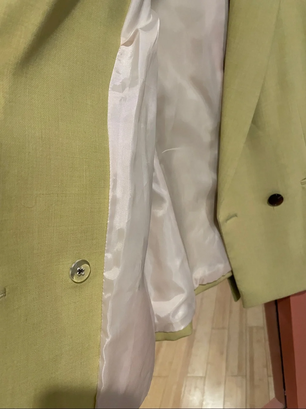 Topshop 🍋 Lemon-Green Single-Breasted Blazer - Picture 6 of 7